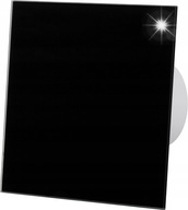 Wentylator łazienkowy airRoxy dRim100S panel szklany CZARNY standard