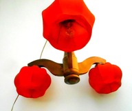 Żyrandol lampa sufitowa 3-punktowa, trzy abażury