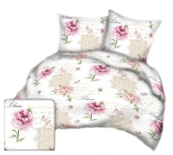Pościel kora lux 200x220 + 2x70x80 +2x40x40 zamek K 313 Kwiat piwoni
