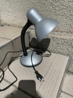 Lampa lampka biurkowa / srebrno-czarna E27 40W | vintage