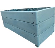 Doniczka drewniana szara 80x40x40