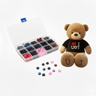 Zestaw 752szt Oczy i Nosy Bezpieczne do Maskotek DIY - Szydełkowanie