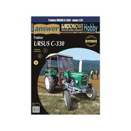 Model kartonowy ciągnik URSUS C-330, Answer, 1:25