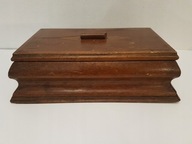 DREWNIANA SZKATUŁKA PUDEŁKO ANGIELSKA ART DECO DO GABLOTY