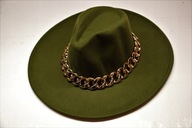 KAPELUSZ DAMSKI Z ŁAŃCUCHEM MM SWEET ZIELONY nr 038B