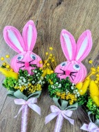 Palmy Wielkanocne Zajączek dla Dzieci Kolorowa Ręcznie Wykonana