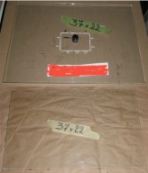 Szyba drzwi piekarnika Mastercook 37x22 termometr