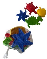 Foremki do piasku, gwiazdka, dinozaur, żółw, jabłko