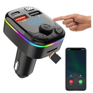 TRANSMITER SAMOCHODOWY BLUETOOTH AUDIO FM BT5.4 SZYBKA ŁADOWARKA 3X USB