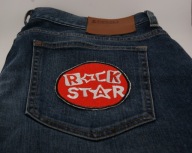 Naszywka Haftowana ROCK STAR Gwiazdy – Średnica 10 cm