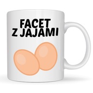 KUBEK FACET Z JAJAMI PREZENT DLA CHŁOPAKA MĘŻA KOLEGI