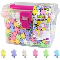 KLOCKI KREATYWNE PLASTIKOWE ZESTAW WAFLI PASTEL TRAVEL BOX 1100 EL.