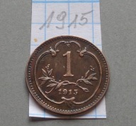 1 HELLER z 1915 roku , ŁADNE , GALICJA