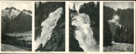 Krimml - 4 nierozcięte pocztówki z pamiątkowymi stemplami C. Jurischek 1930