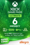 Xbox Game Pass Ultimate 6 Miesięcy | Kody Na Własne Konto Bez kombinowania