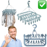 SUSZARKA NA PRANIE BIELIZNĘ SUFITOWA BALKONOWA ZEWNĘTRZNA OGRODOWA 32x32 cm