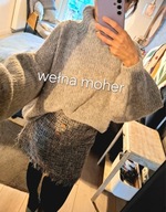 Shopping Center 9 sweter oversize z wełną moherową roz. 48/50