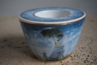 ARTIS ORBIS ŚWIECZNIK C.MONET KOBIETA Z PARASOLKĄ GOEBEL porcelana UNIKAT