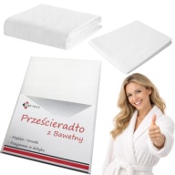 PRZEŚCIERADŁO TRADYCYJNE 200x220 BEZ GUMKI POLSKIE MIĘKKIE BAWEŁNA