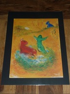 MARC CHAGALL - DAPHNIS AND CHLOE - "Pułapka na wilka" - 1977 rok