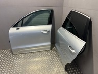 KOMPLETNE DRZWI LEWY PRZÓD SZYBA PORSCHE MACAN 95B 2014-2024 SREBRNE LM7U