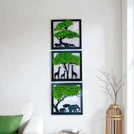 OBRAZ MECH CHROBOTEK 130 CM TRZY OBRAZY DEKORACJA DO SALONU żywy obraz