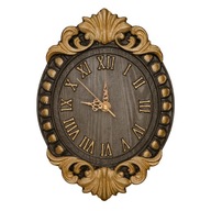 Zegar czarno złoty, ekskluzywny zegar ścienny, piękny zegar do salonu