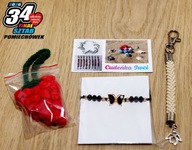 Rękodzieło bransoletka brelok zawieszka Cudeńka Iwci