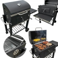 GRILL WĘGLOWY OGRODOWY ŻELIWNY RUSZT SOLIDNY STALOWY MOBILNY 4IQ GROUP