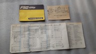 Instrukcja obslugi FSO 125p (1987) + Schematy