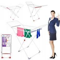 SUSZARKA NA CIUCHY BIELIZNA DOMOWA BALKONOWA PRANIE BIAŁA SOLIDNA 178-178cm