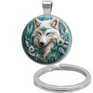 Brelok do kluczy/ka - Wilk - ozdobna zawieszka, plecak, portfel