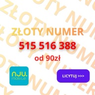 ZŁOTY NUMER 515 516 388 | Unikalna Sekwencja | Idealny dla Firmy!