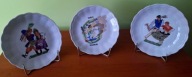 Porcelana Stołowa Wałbrzych - zestaw pater Tańce Polskie białe