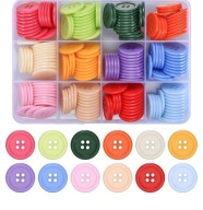 GUZIKI PLASTIKOWE KOLOROWE 160 szt., 10, 12, 15, 20, 25 mmokrągłe z żywicy