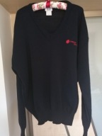 SWETER MĘSKI GRANATOWY Z DEKOLTEM W SEREK R.54 J.NOWY