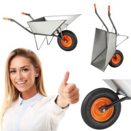 TACZKA OGRODOWA I BUDOWLANA SPAWANA STALOWA HIGHER 120L / 210 KG 120 l