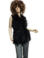 Kamizelka futrzana futro naturalne królików i jenota 36