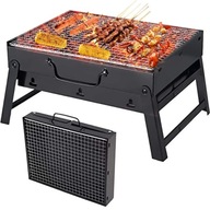 GRILL TURYSTYCZNY PRZENOŚNY SKŁADANY WALIZKA KEMPINGOWY PROSTOKĄTNY