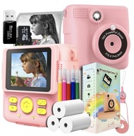 APARAT NATYCHMIASTOWY DLA DZIECI CYFROWY SF Z DRUKARKĄ KOLOROWE ZDJĘCIA RÓŻ