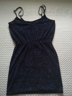 SUKIENKA GRANAT Z BŁYSZCZĄCĄ NITKA - NEW LOOK PETITE - R. 14/40