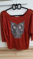 Bluzka __z SOWĄ letnia prześliczna _____40