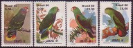 PTAKI Brazylia 1980 Mi 1789-92 **Papug. Jak na skanie. Stan BDB.