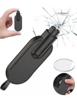 Wybijak młotek ratunkowy brelok do szyb nóż do pasów 2w1 + SZKŁO TESTOWE