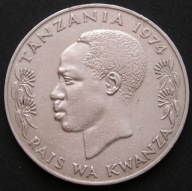 Tanzania 1 shilling 1974 - Julius Nyerere - pochodnia