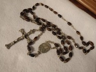 Piękny, brązowy różaniec