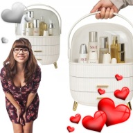 ELEGANCKI ORGANIZER KOSMETYCZNY – KUFEREK NA MAKEUP I BIŻUTERIĘ WALENTYNKI