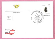 Austria 2024, FDC, owady, żuki