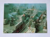 Ludowe Wojsko Polskie - Alarm manewrowy na trałowcach - pocztówka z 1975