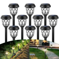 10 SZTUK HELESIN Lampy Solarne Zewnętrzne LED Wodoodporne Do Ogrodu taras